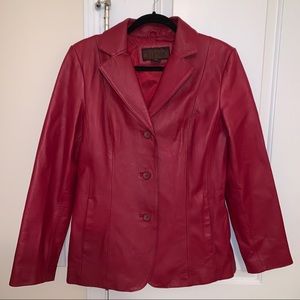 Red Siena Leather Jacket